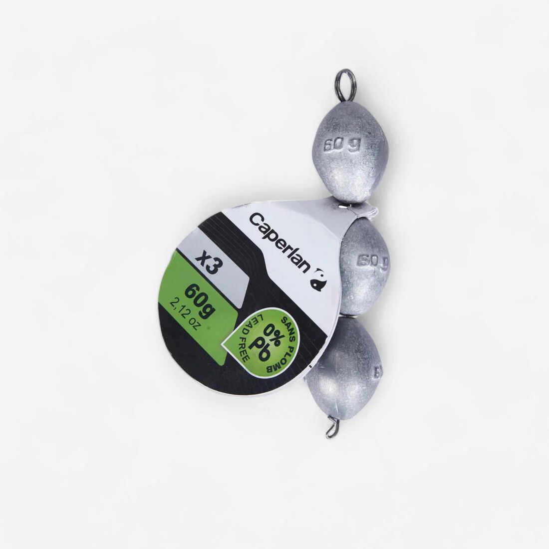 Olive lead-free ledgering weights