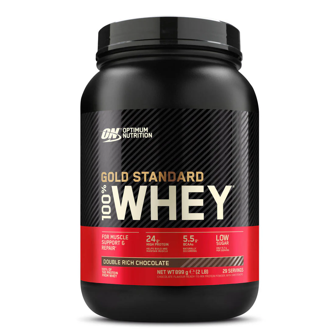 ON Gold Standard 100% Whey (2LB) Double Rich Chocolate flavor
