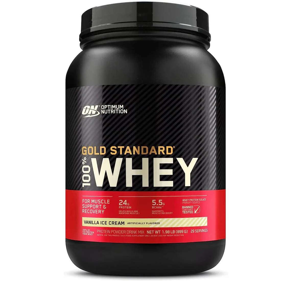 ON Gold Standard 100% Whey (2LB) Vanilla Ice Cream flavor