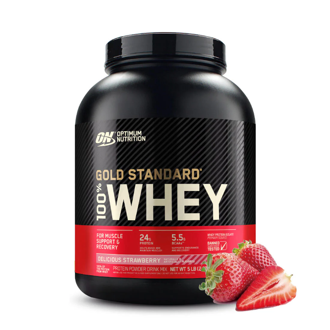 ON Gold Standard 100% Whey (5LB) Delicious Strawberry