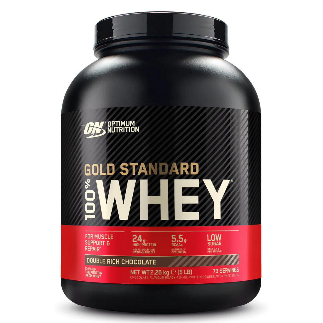 ON Gold Standard 100% Whey (5LB) Double Rich Chocolate flavor