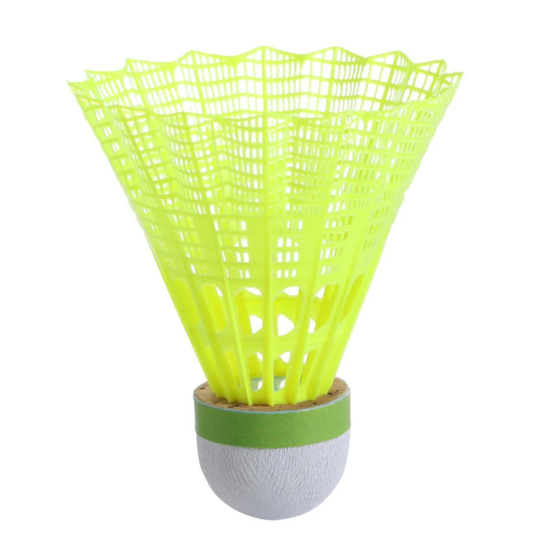 Plastic shuttlecock psc 500 medium x 6 yellow - Image 10