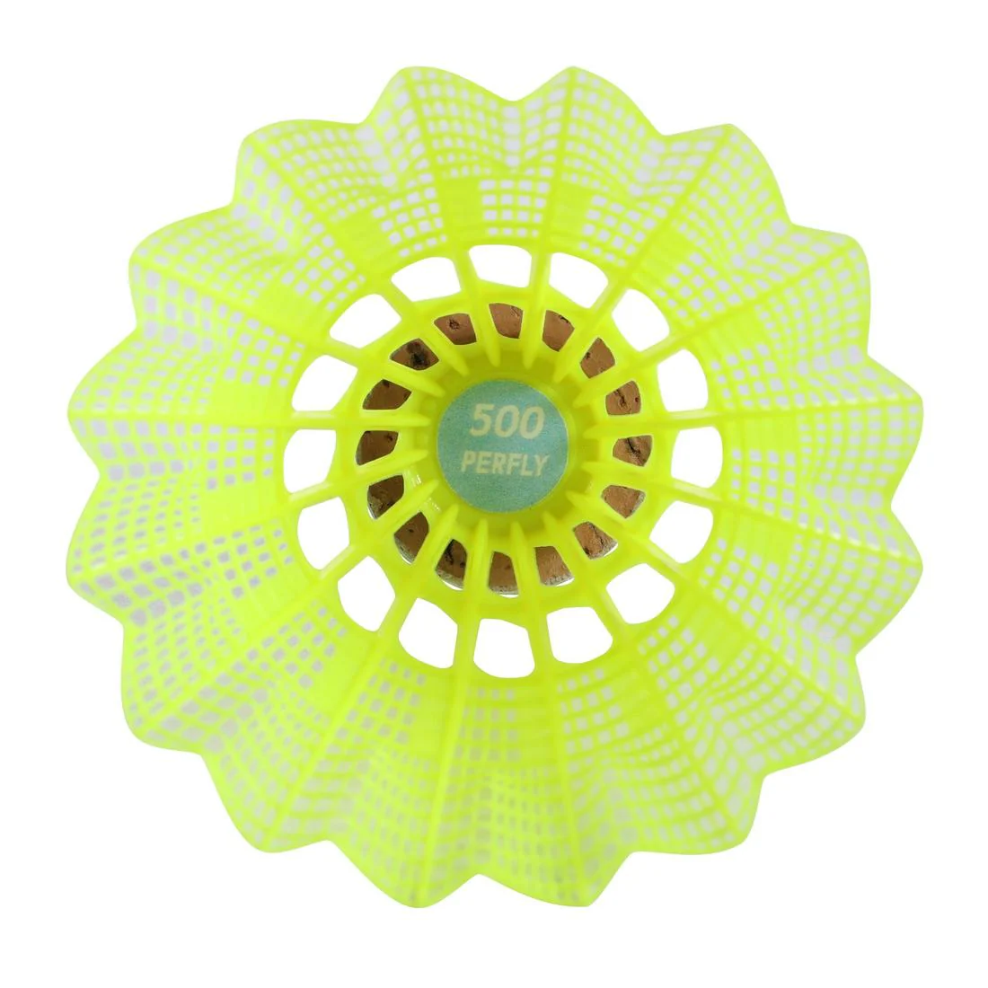Plastic shuttlecock psc 500 medium x 6 yellow - Image 11