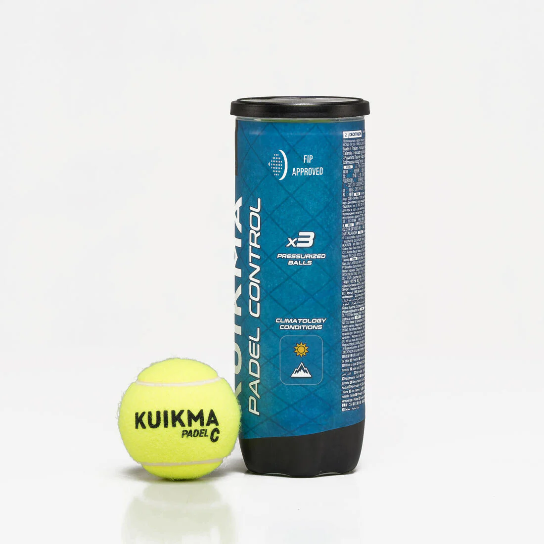 Pressurised Padel Balls Kuikma PB Control - Pack of 3 - Image 4