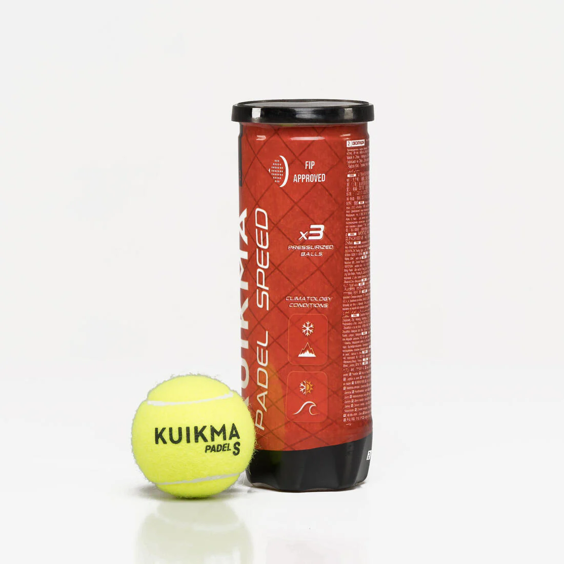 Pressurised Padel Balls Kuikma PB Speed - Pack of 3 - Image 4