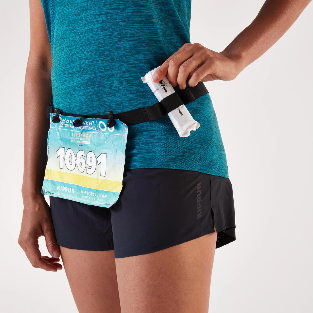 RACE NUMBER BELT FOR RUNNING COMPETITIONS FROM SHORT DISTANCE TO MARATHON