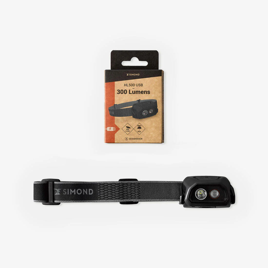 Rechargeable headlamp - 300 lumens - HL500 USB V3 - Image 6