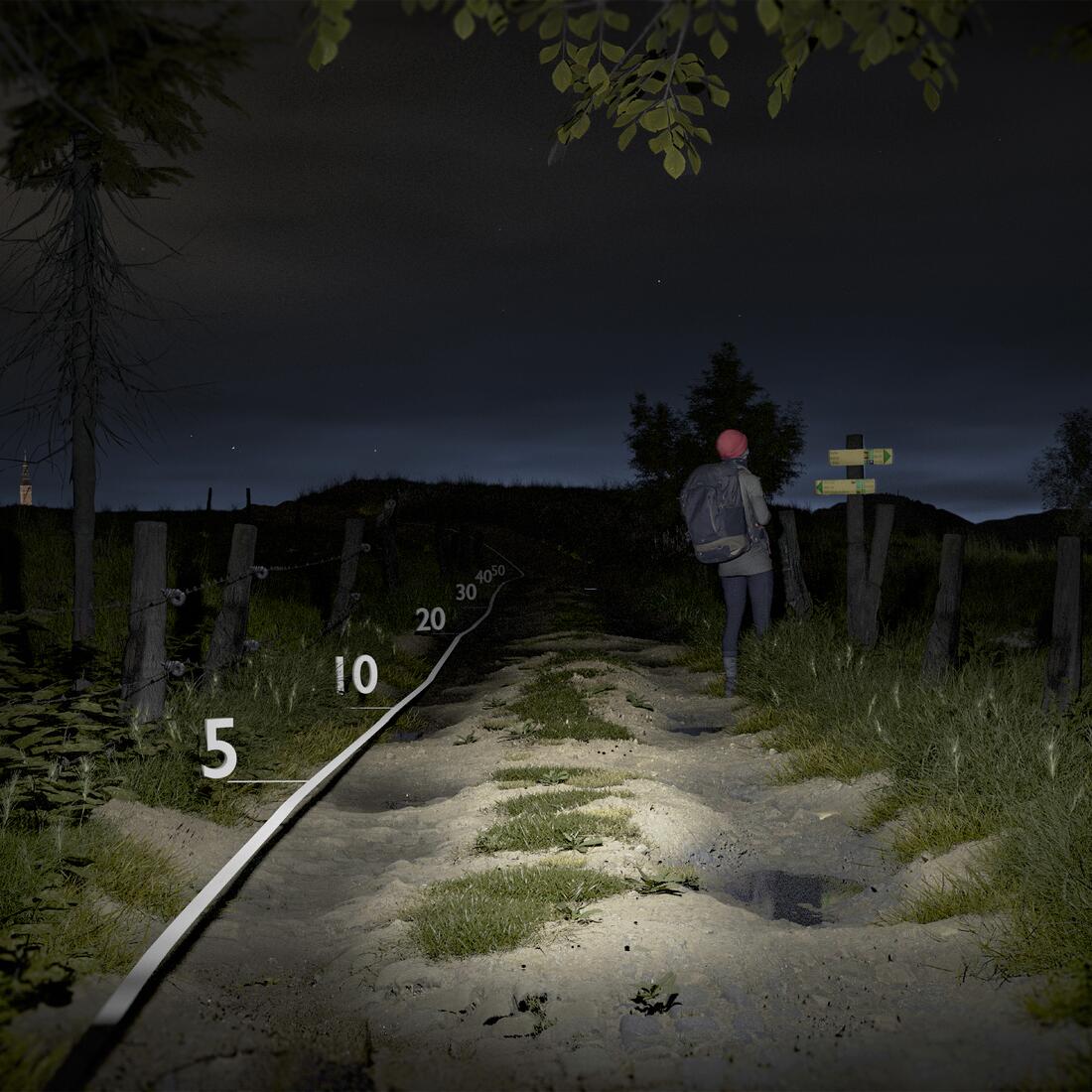 Rechargeable headlamp - 300 lumens - HL500 USB V3 - Image 8