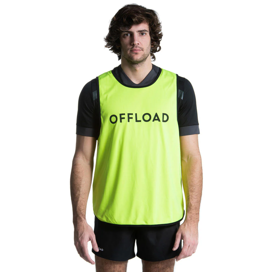 Reversible Rugby Bib R500 - Yellow/Orange - Image 5