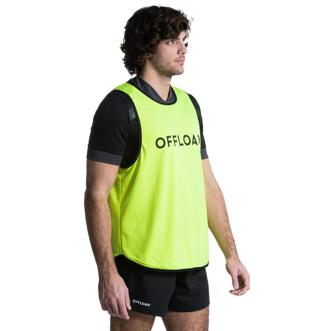 Reversible Rugby Bib R500 - Yellow/Orange - Image 7
