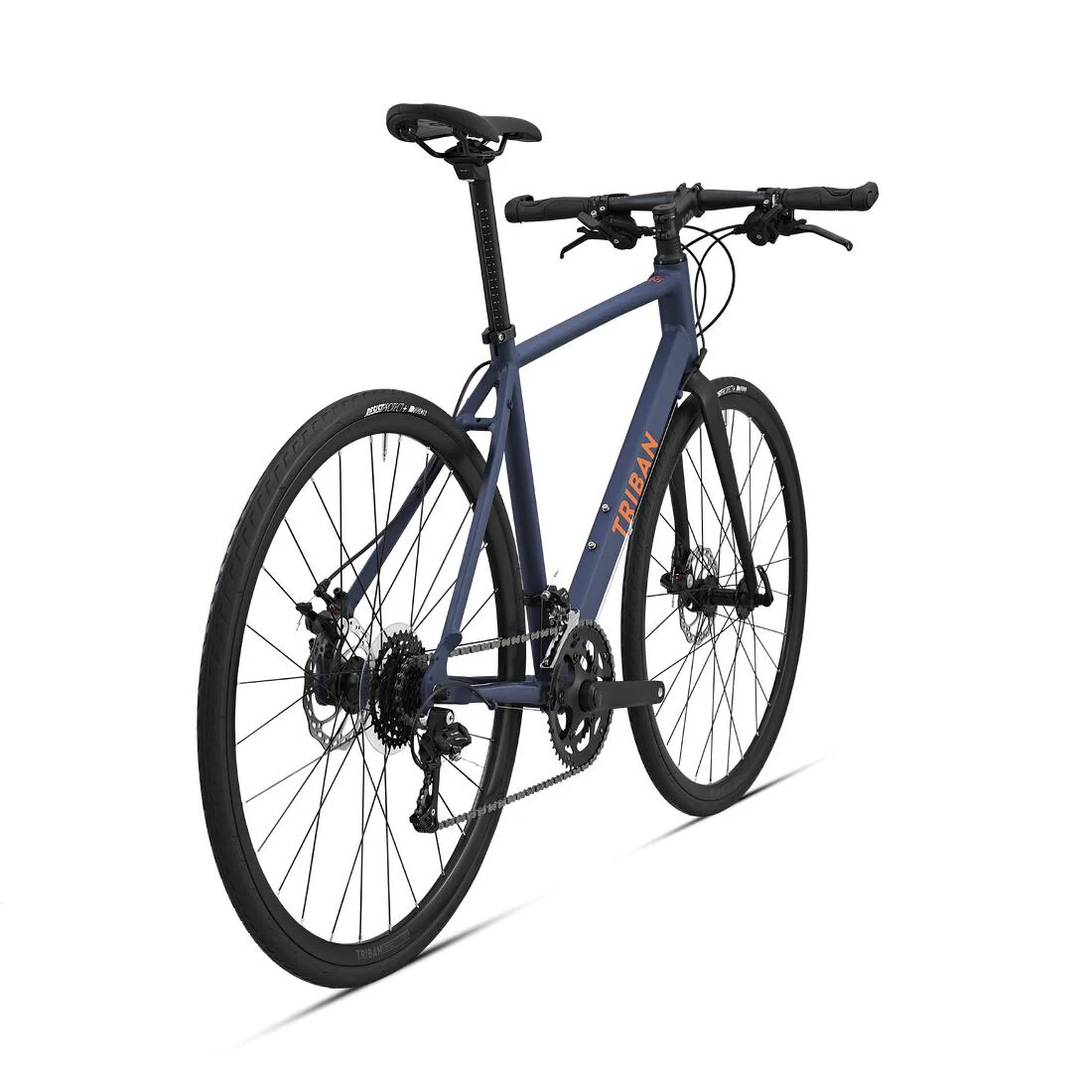 Road bike Flat Bar Triban RC 120 Disc Brake - Blue - Image 3