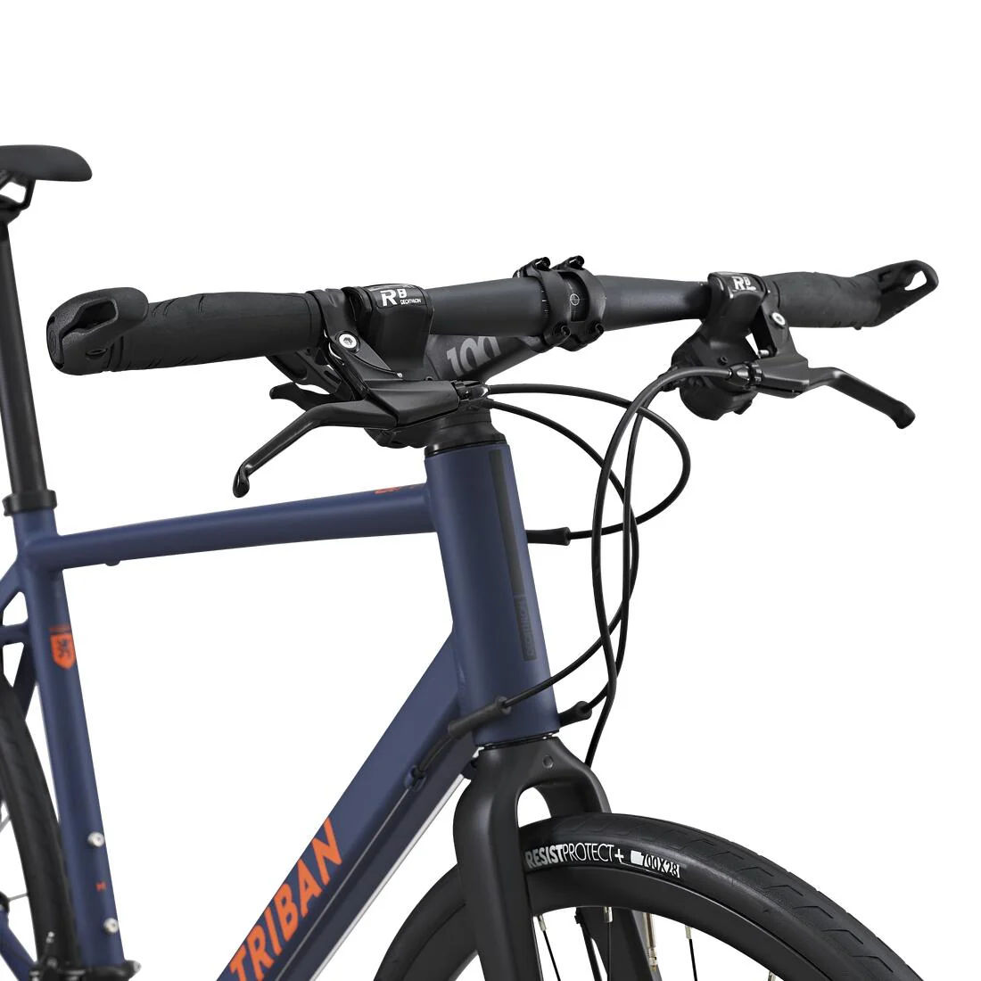 Road bike Flat Bar Triban RC 120 Disc Brake - Blue - Image 7