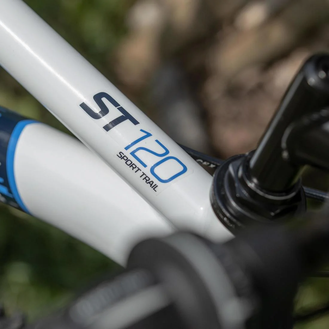 Rockrider ST 120 Kids' 20-Inch 6-9 Years Mountain Bike - White/Blue - Image 7