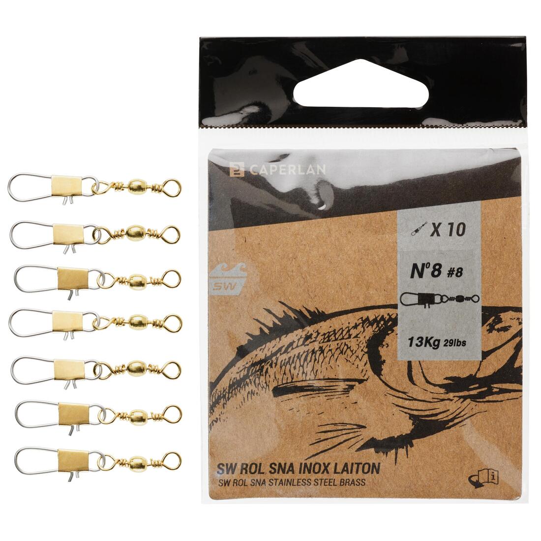 Rolling swivel snap INOX SW X10 - Image 5