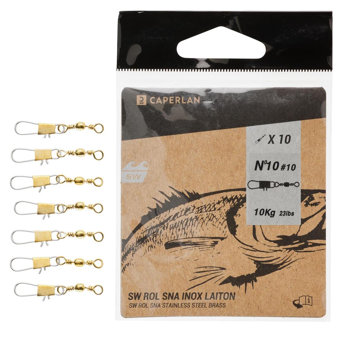 Rolling swivel snap INOX SW X10 - Image 6