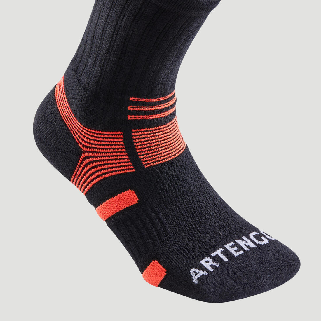 RS 560 High-Rise Sports Socks Tri-Pack - Black/Orange - Image 5