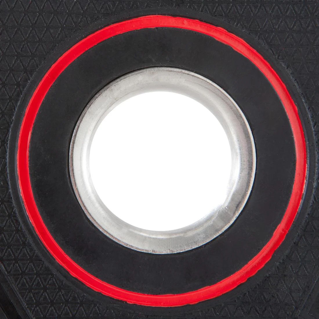 Rubber Disc Weight 2.5 kg 1 Inch / 28mm Partly Recycled Cast Iron - Image 5