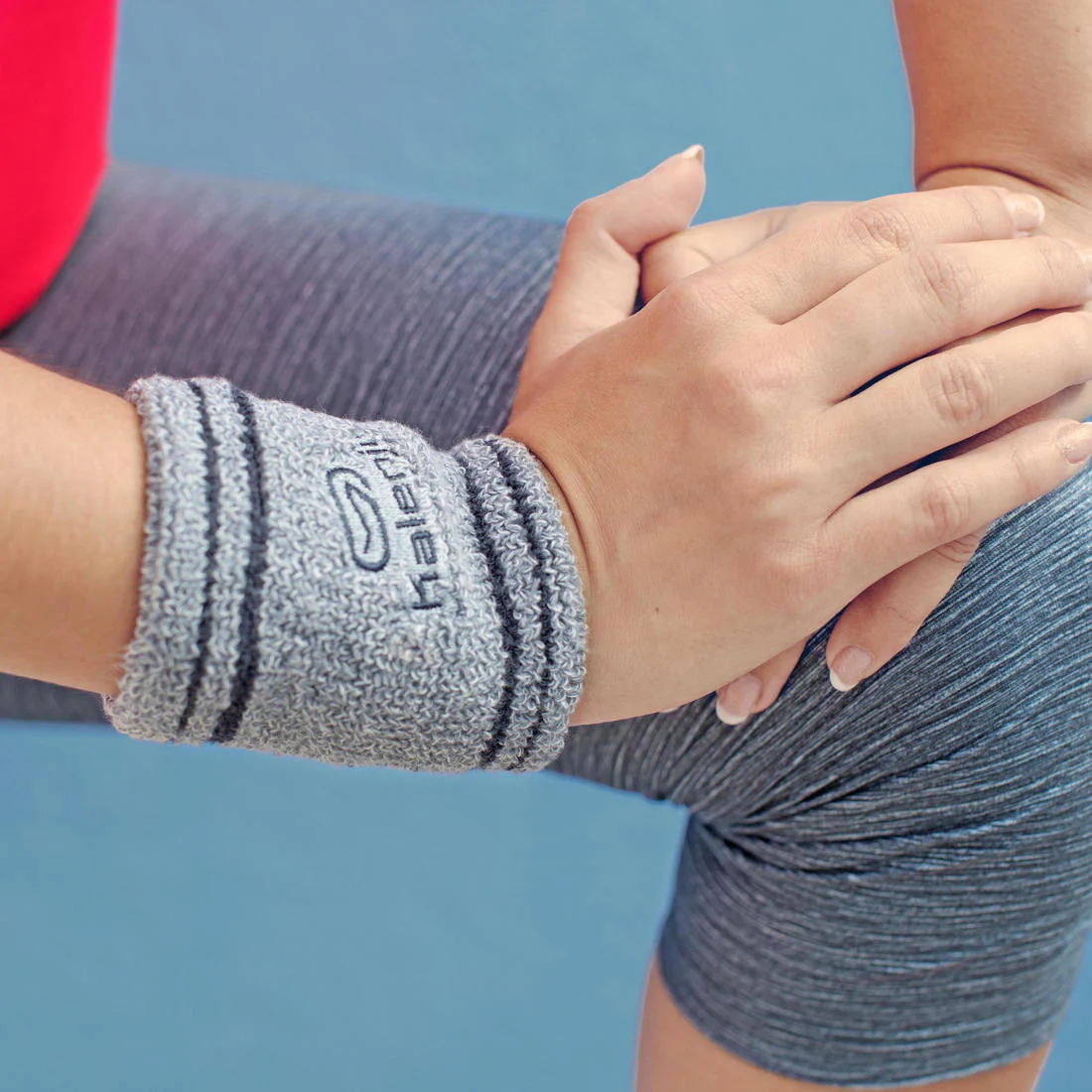 Running wristband key pocket - grey - Image 2