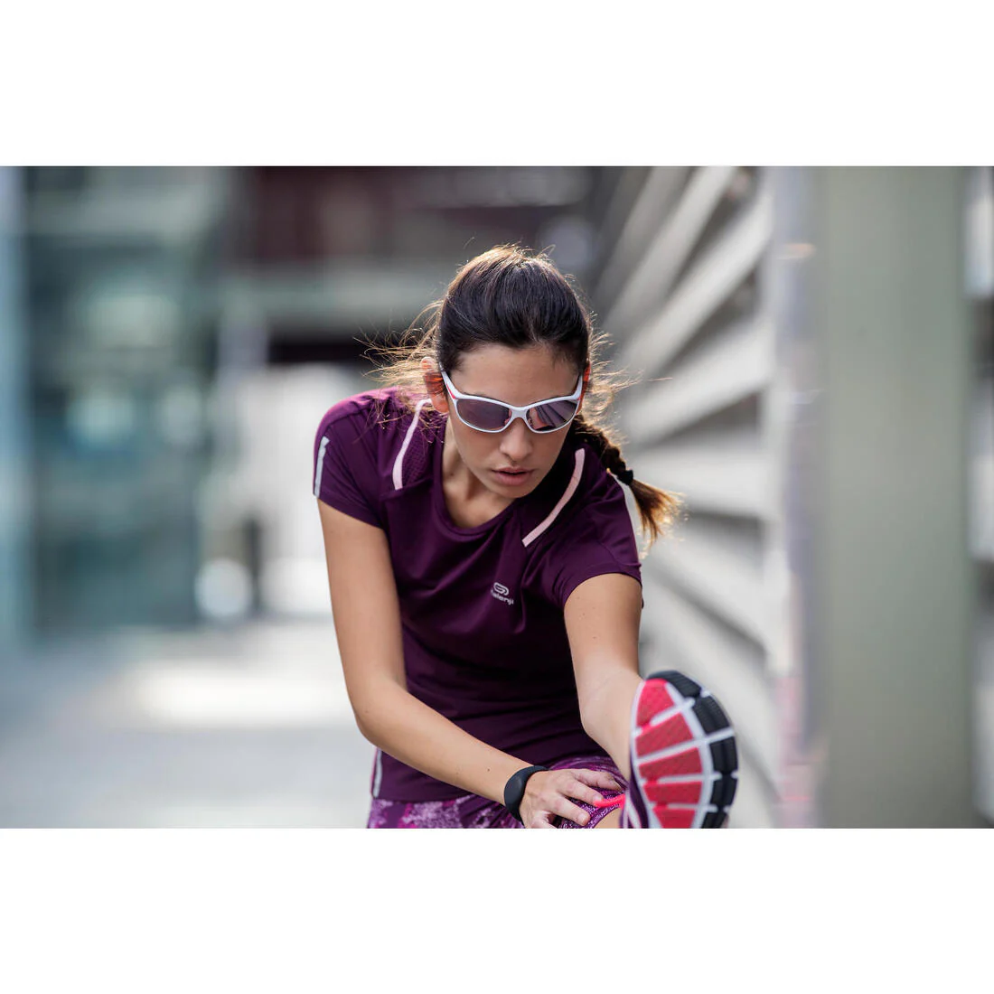 RUNSTYLE ADULT CATEGORY 3 RUNNING GLASSES - GREY/PURPLE - Image 17