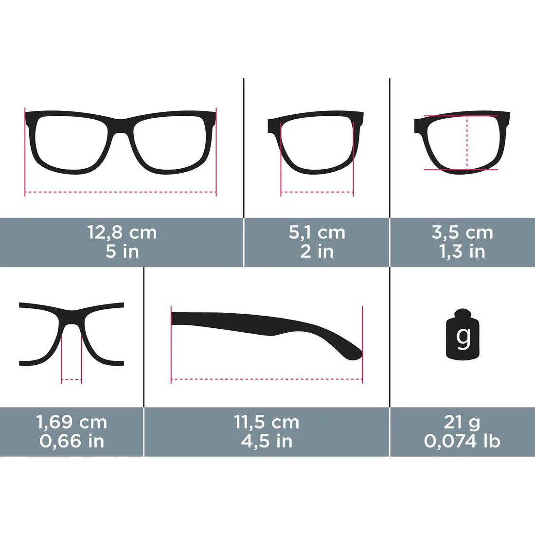 RUNSTYLE ADULT CATEGORY 3 RUNNING GLASSES - GREY/PURPLE - Image 8