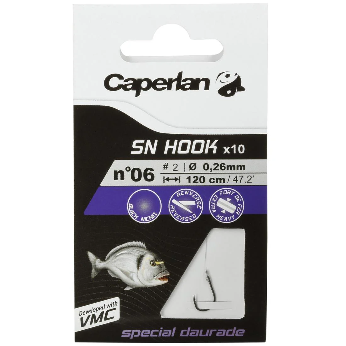 SEABREAM spade-end hooks to line for sea fishing - Image 11