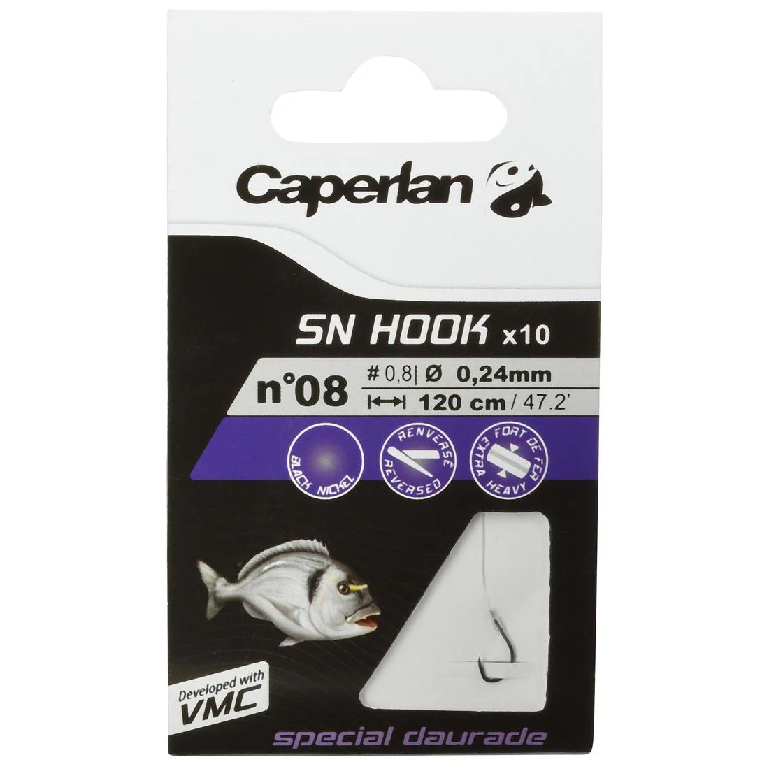 SEABREAM spade-end hooks to line for sea fishing - Image 14