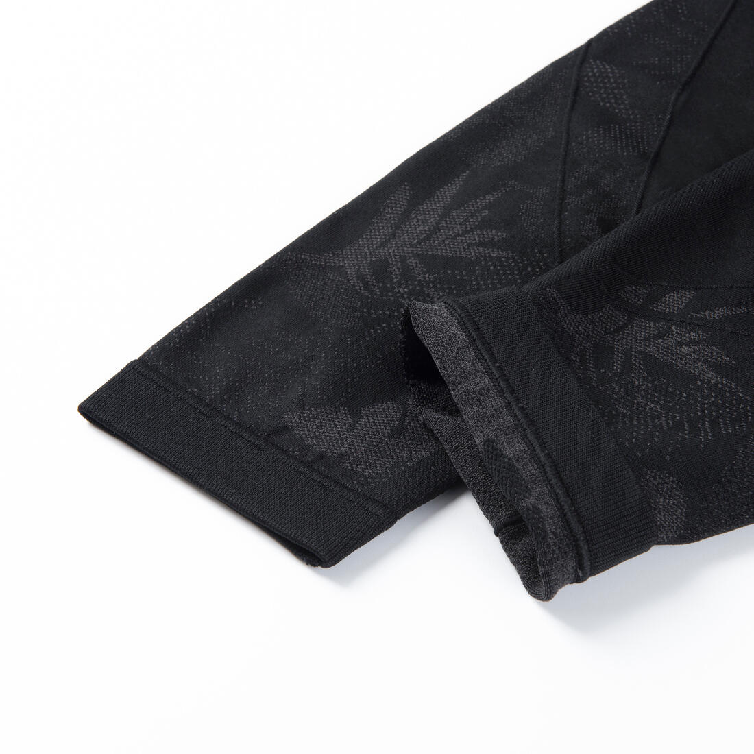 Seamless 7/8 Yoga Leggings - Black/Anthracite - Image 8