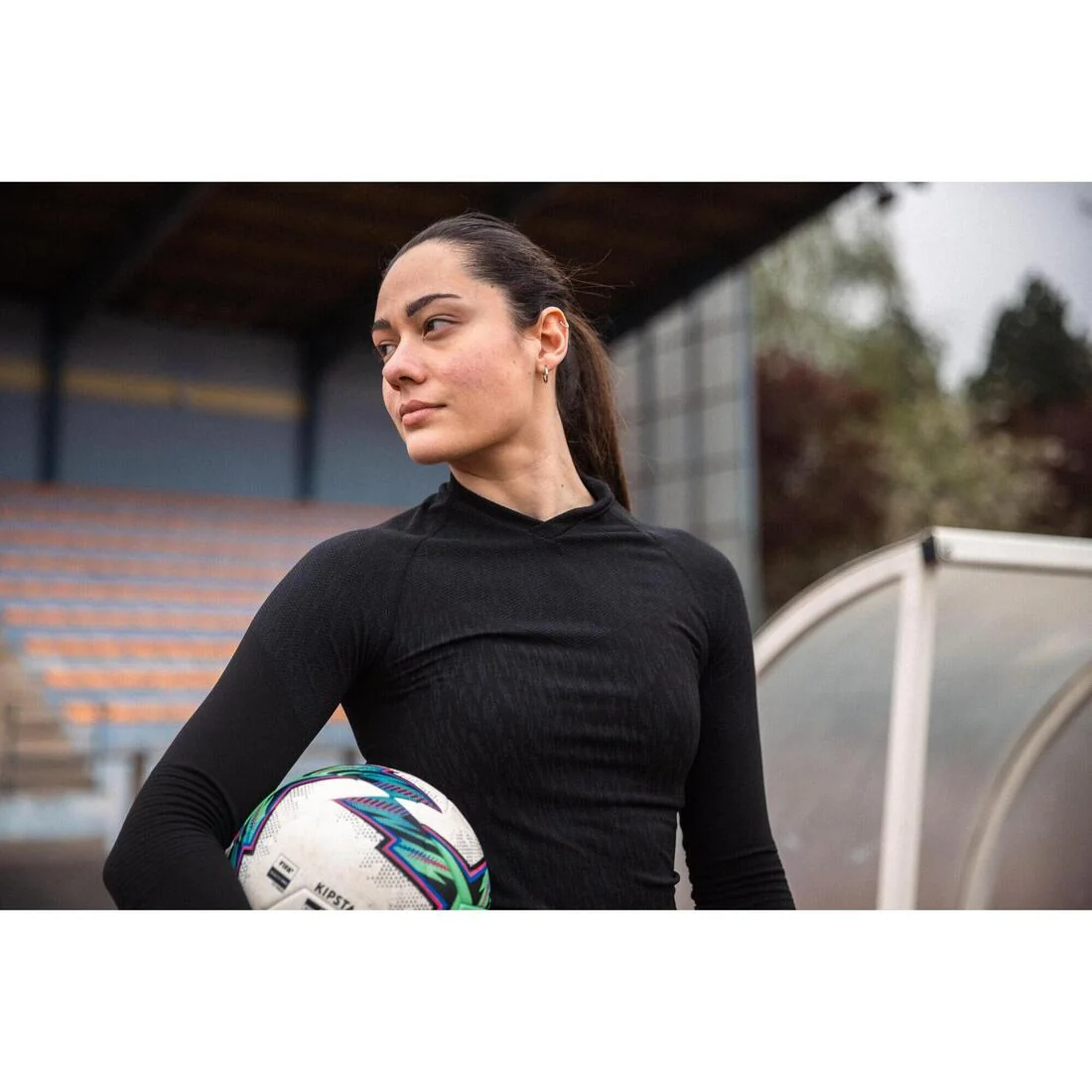 Seamless Long-Sleeved Thermal Football Base Layer Shirt Keepdry - Image 15