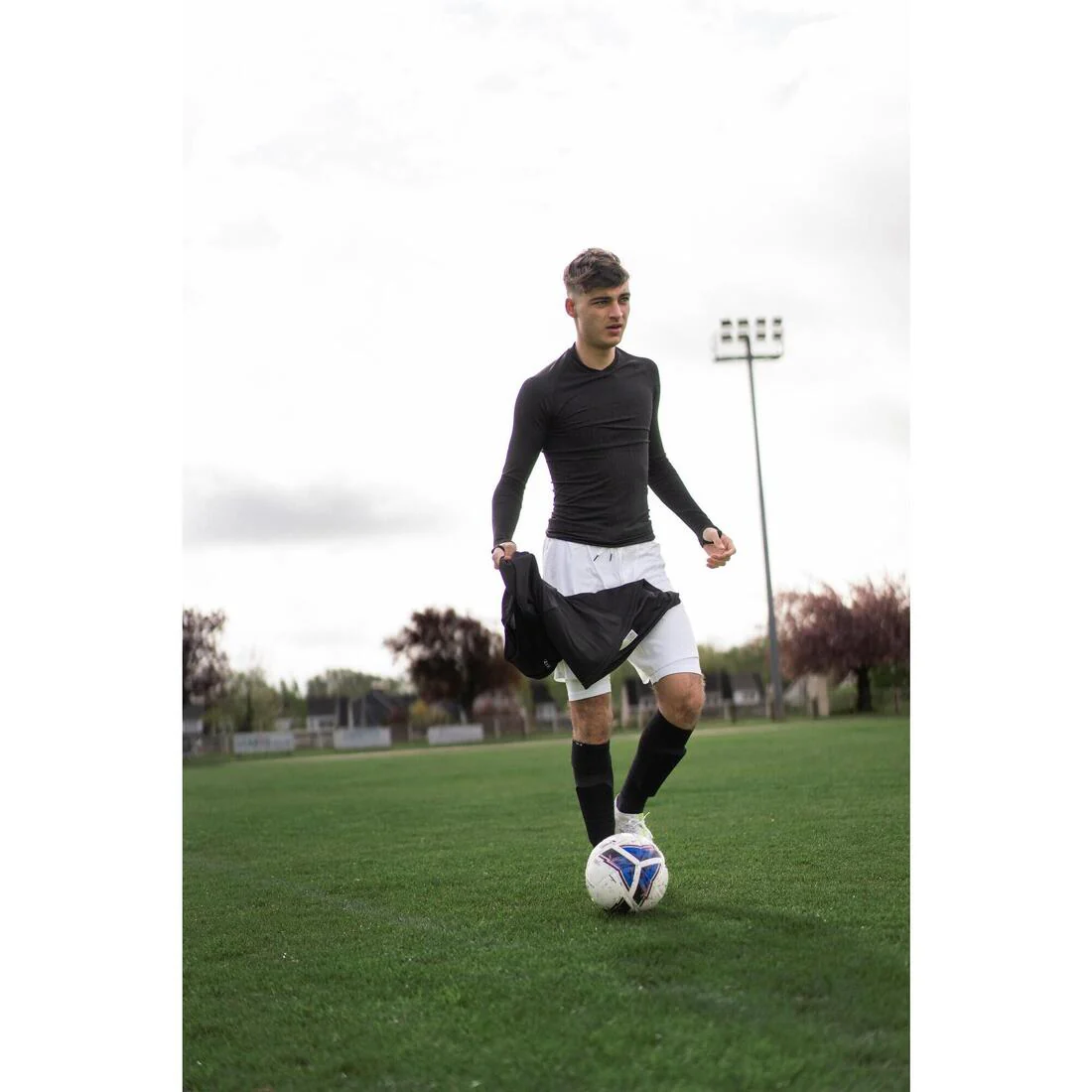 Seamless Long-Sleeved Thermal Football Base Layer Shirt Keepdry - Image 17