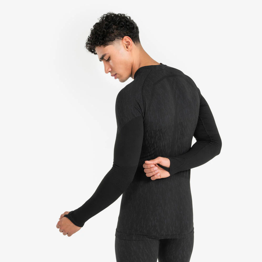 Seamless Long-Sleeved Thermal Football Base Layer Shirt Keepdry - Image 3