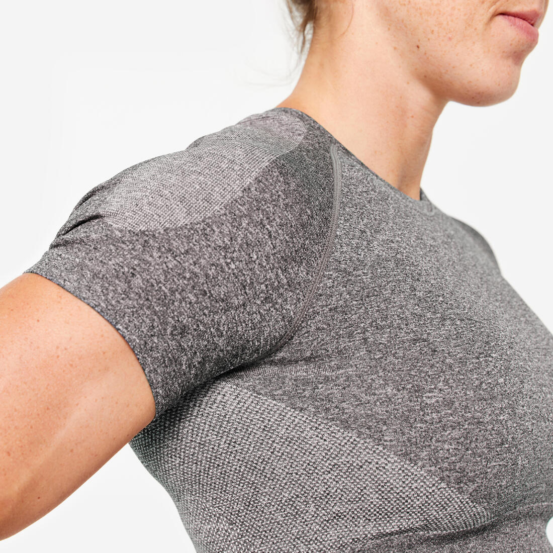 Seamless Short-Sleeved Cropped Fitness T-Shirt - Image 3