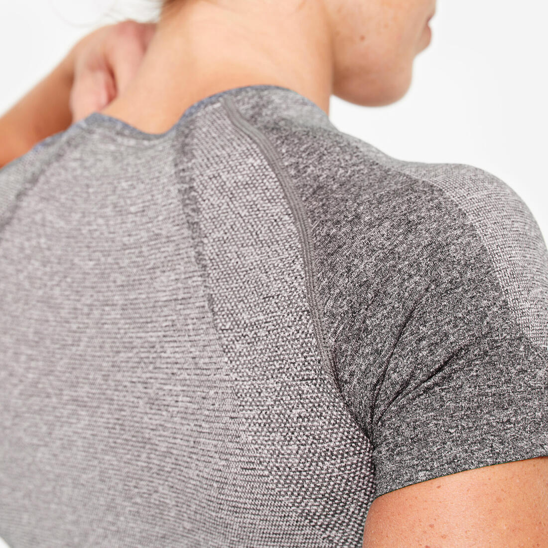Seamless Short-Sleeved Cropped Fitness T-Shirt - Image 6