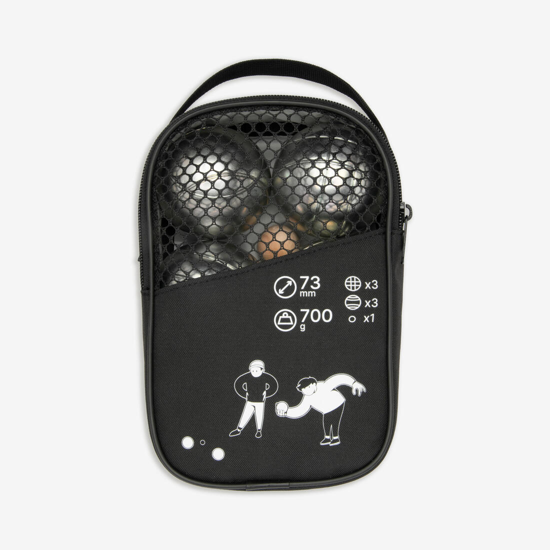 Set of 6 Recreational Petanque Boules 100 - Image 3