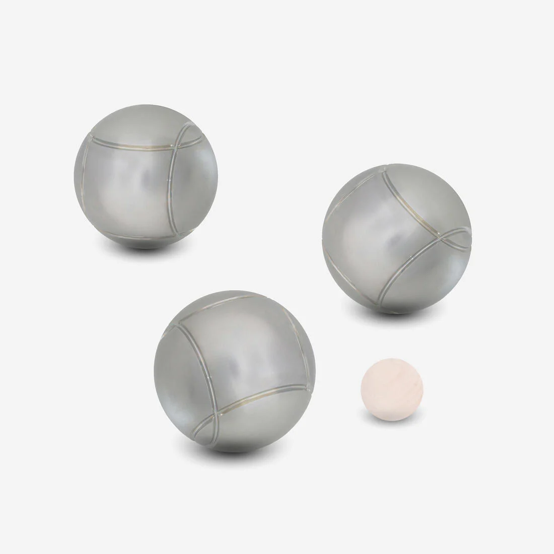 Set of Smooth Recreational Petanque Boules 100 Tri-Pack - Image 2