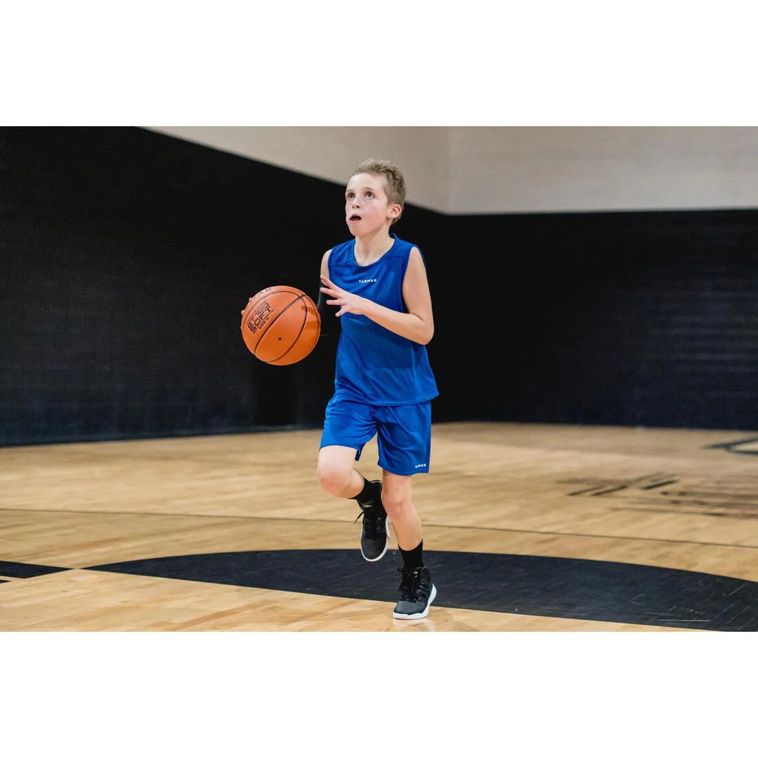 SH100 Boys'/Girls' Beginner Basketball Shorts - Blue - Image 6