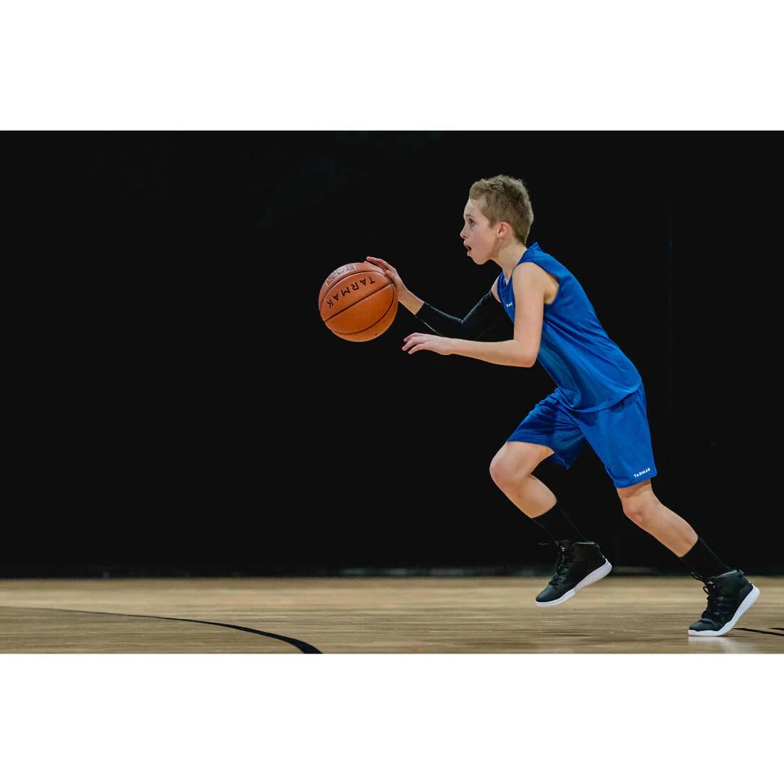 SH100 Boys'/Girls' Beginner Basketball Shorts - Blue - Image 7