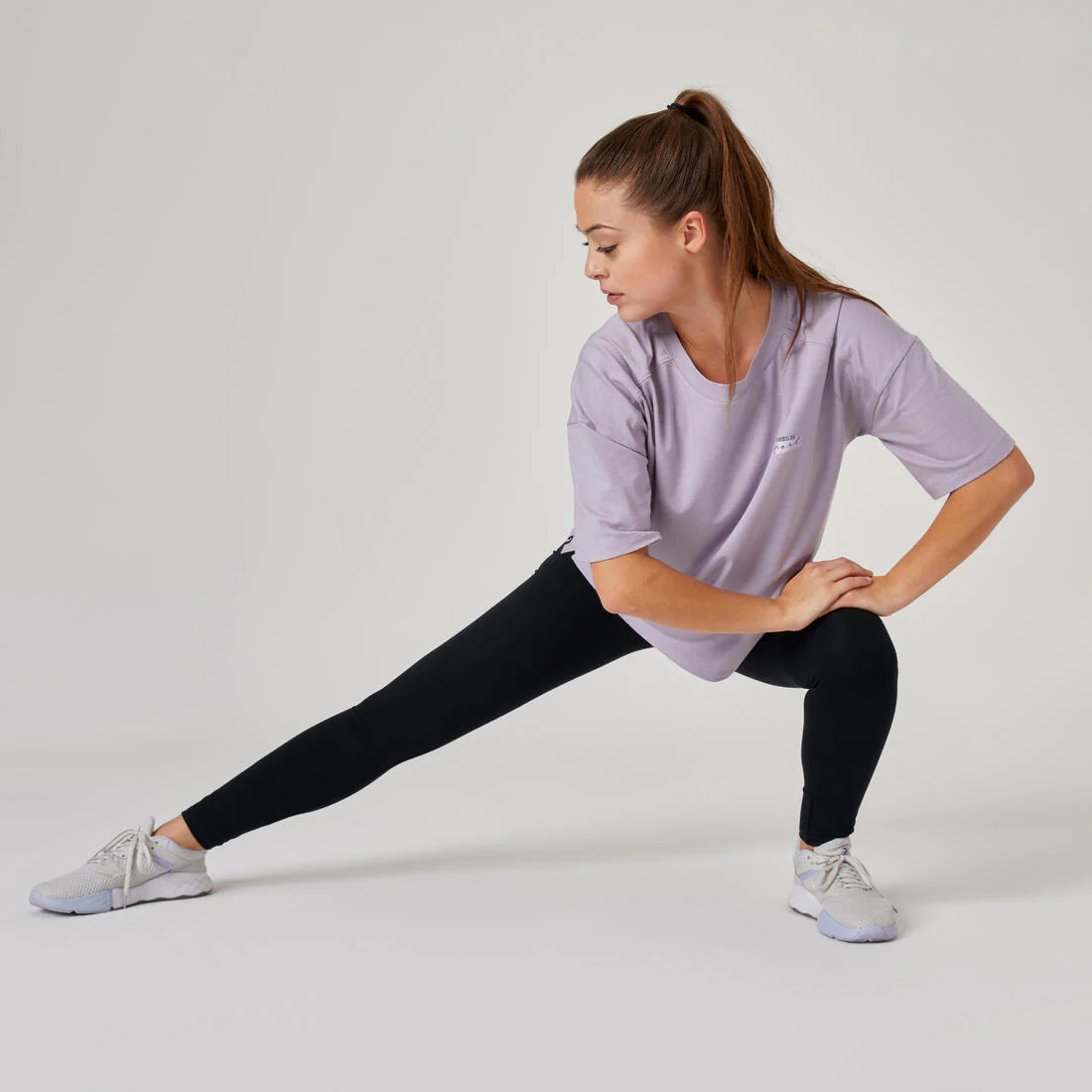 Shaping Cotton Fitness Leggings - Black - Image 4