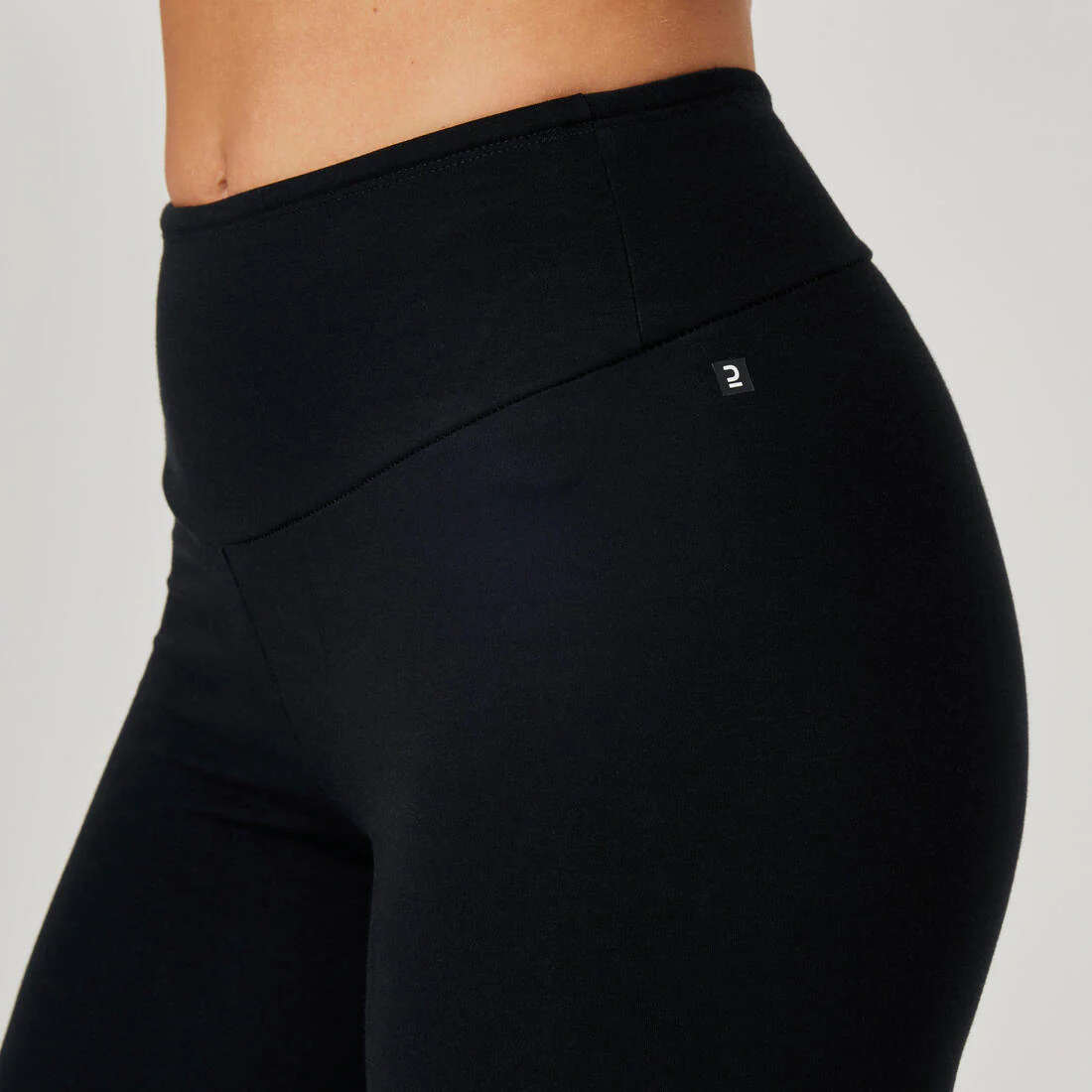 Shaping Cotton Fitness Leggings - Black - Image 5