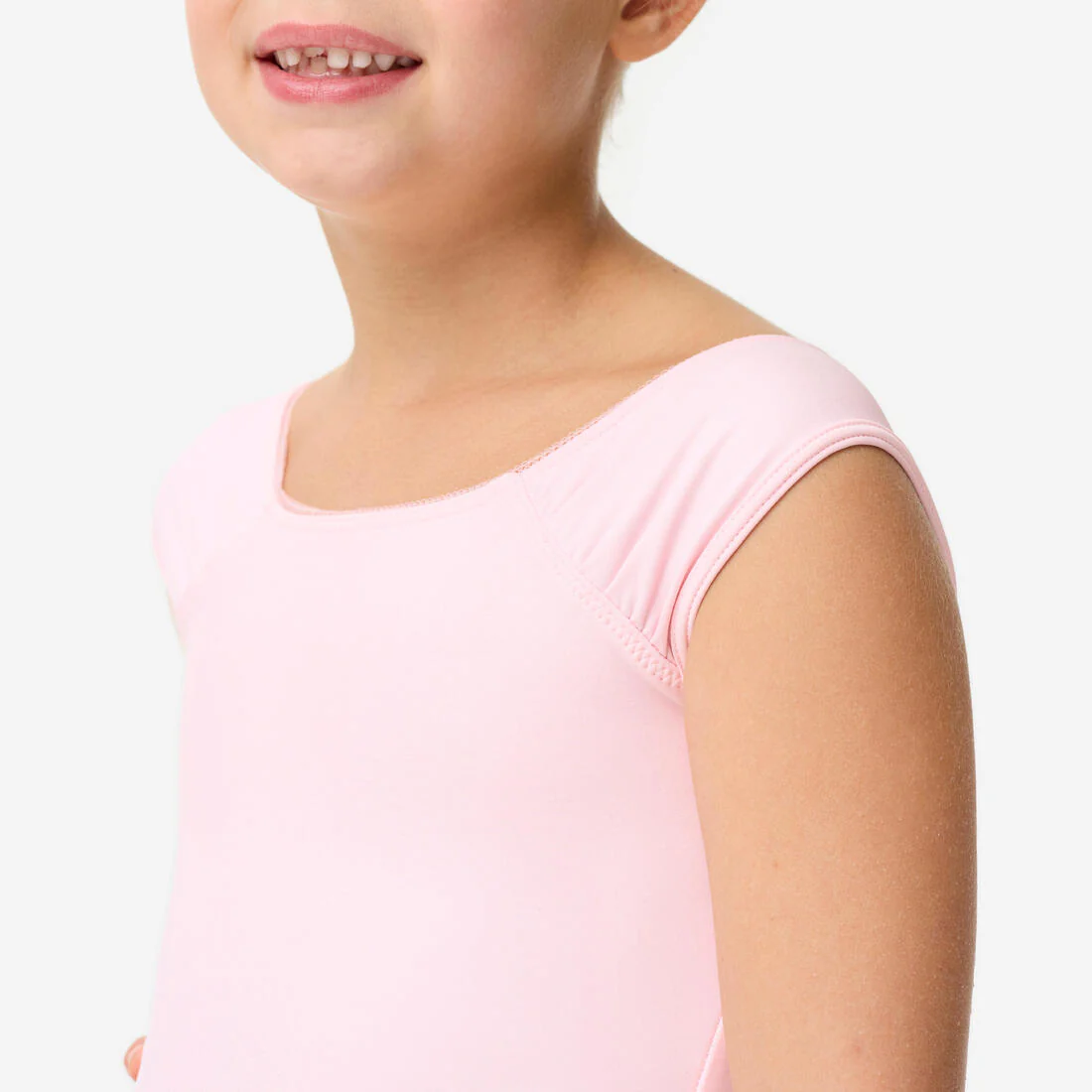 Short-Sleeved Dance Leotard - Pink - Image 3