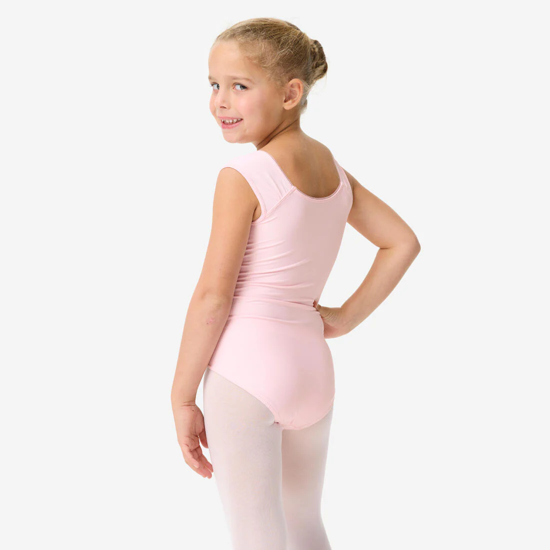 Short-Sleeved Dance Leotard - Pink - Image 4