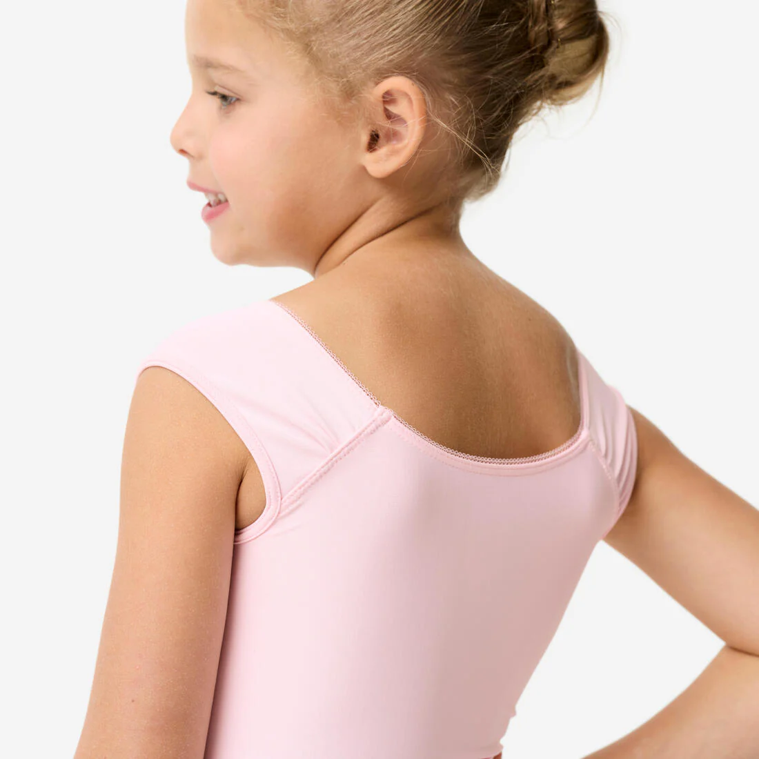 Short-Sleeved Dance Leotard - Pink - Image 5