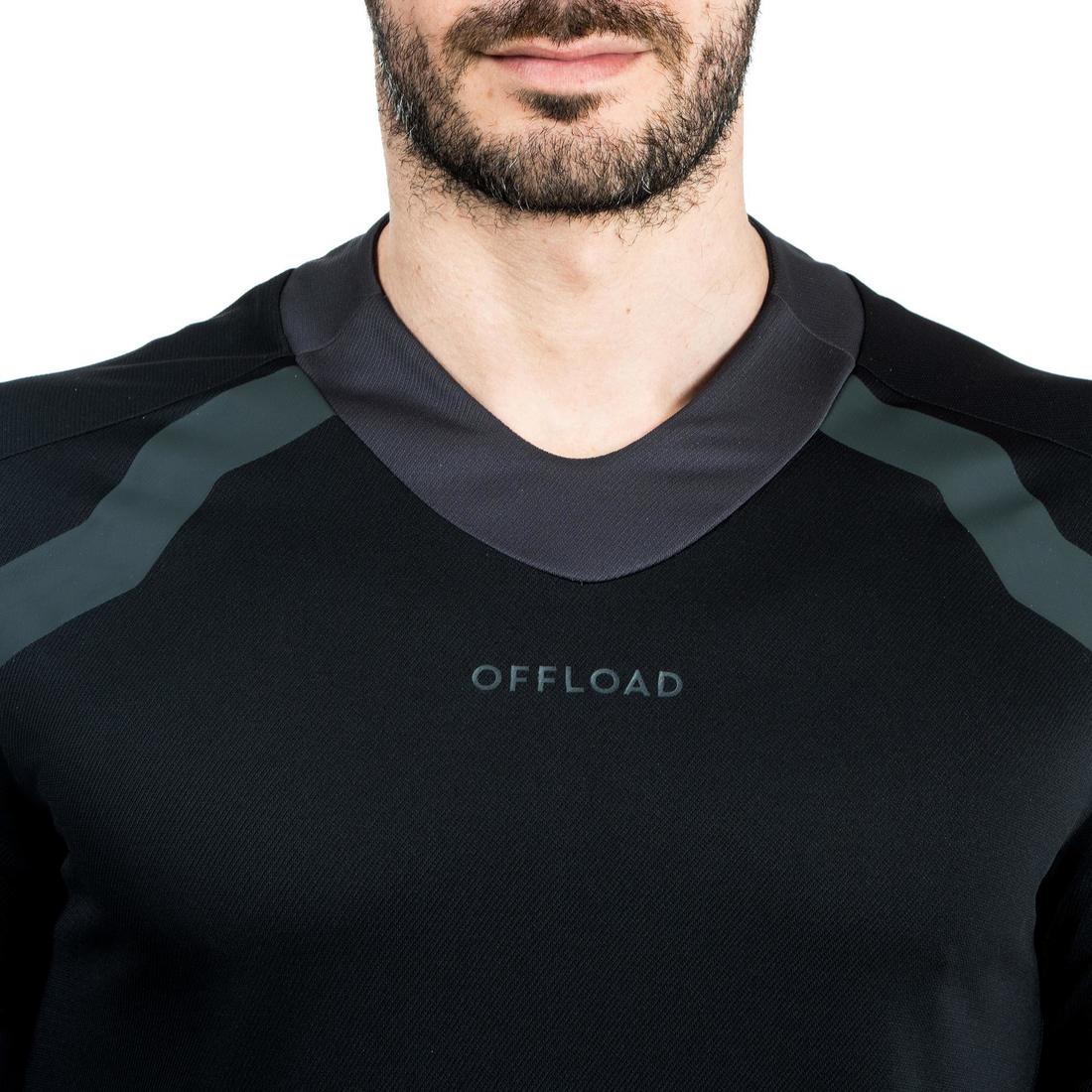 Short-Sleeved Rugby Shirt R100 - Black - Image 3