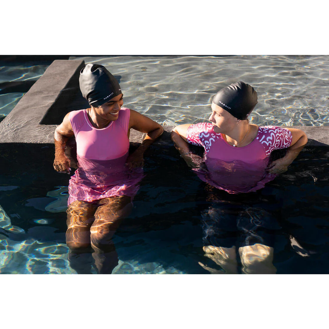 Silicone swimming cap - one size - long hair - Image 10