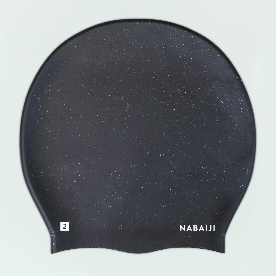Silicone swimming cap - One size - Thick hair - Black - Image 2