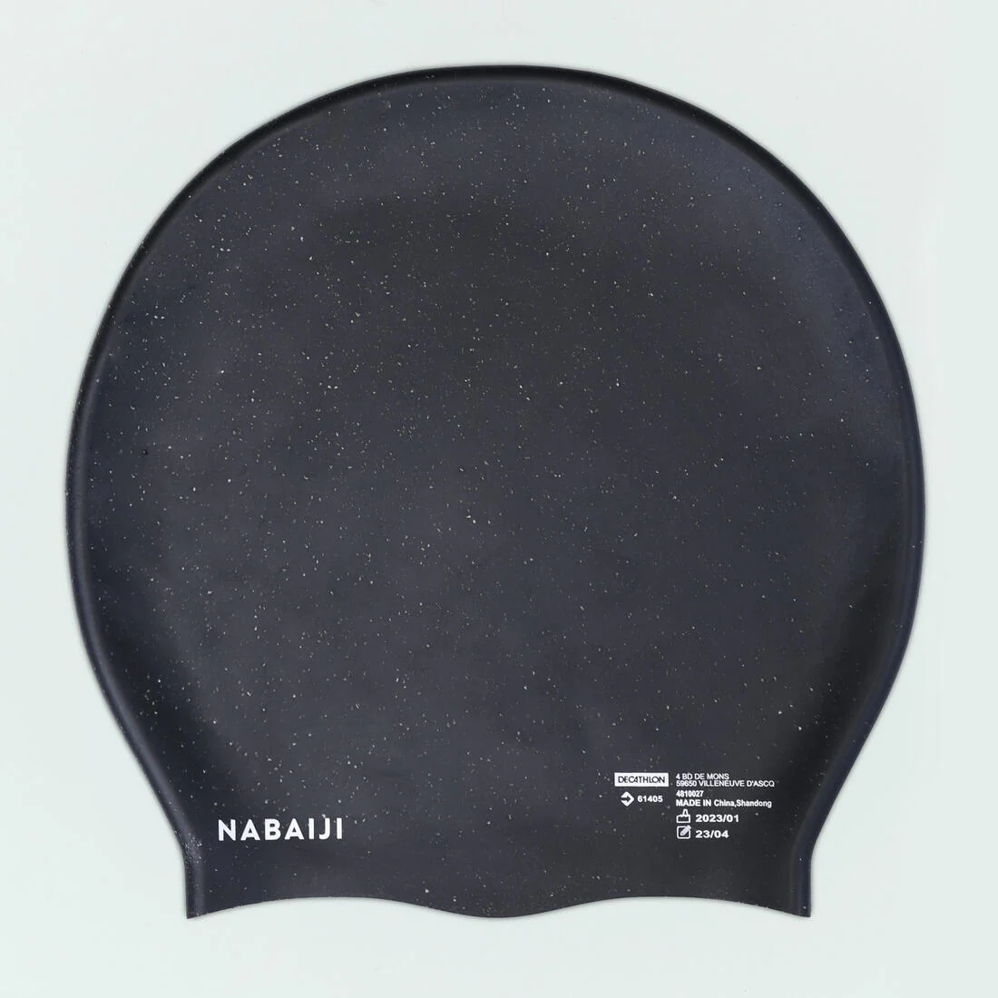 Silicone swimming cap - One size - Thick hair - Black - Image 3