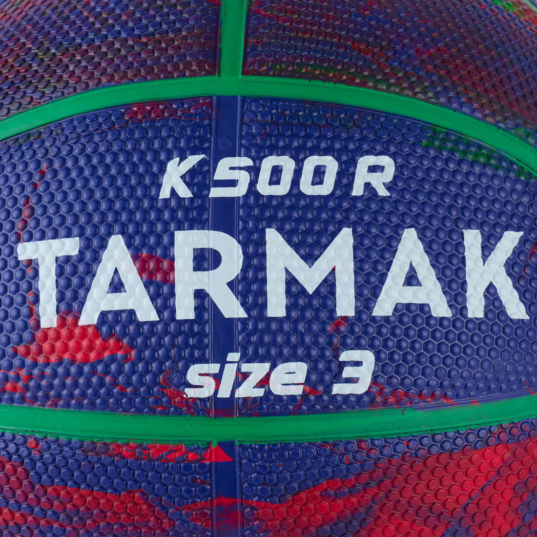 Size 3 Basketball K500R - Purple/Red/Green - Image 5