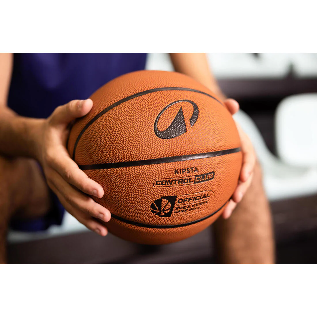 Size 7 Basketball Control Club BT100 - Brown - Image 5