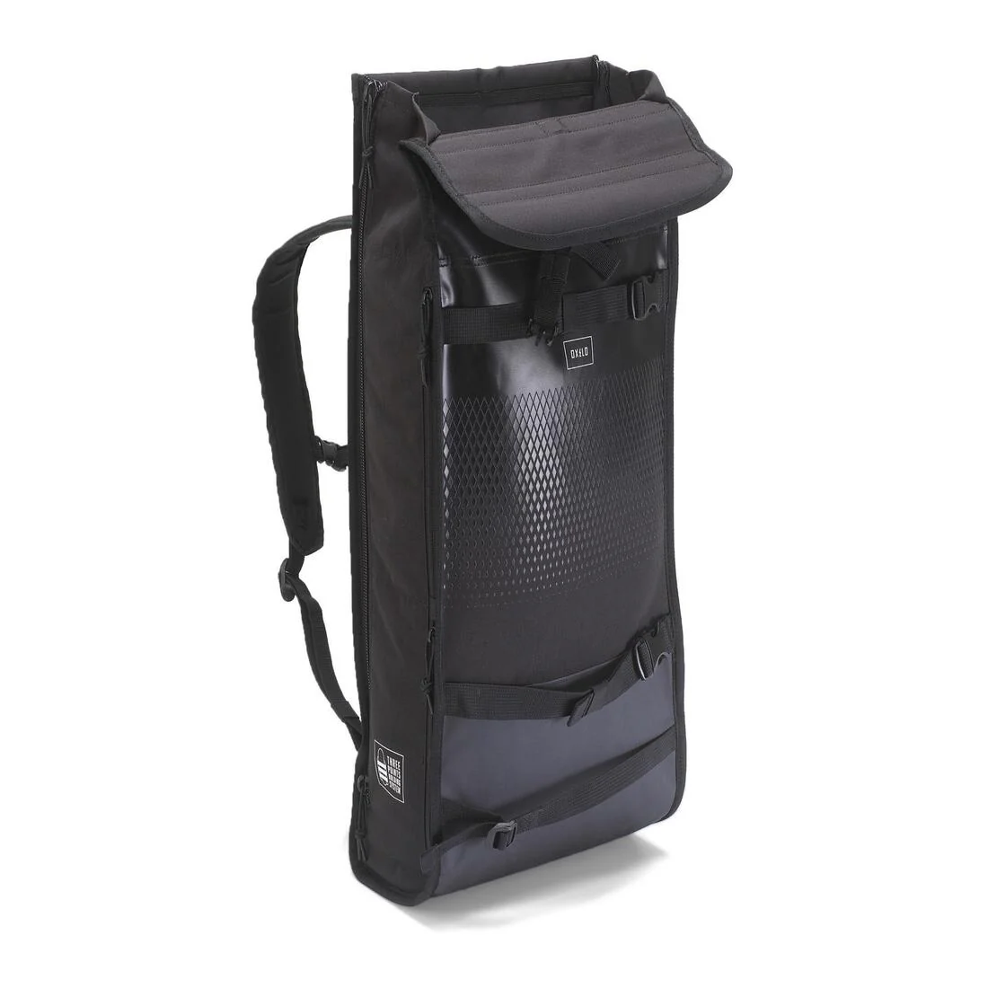 Skateboarding Backpack BG500 Rolltop 25L - Black - Image 3
