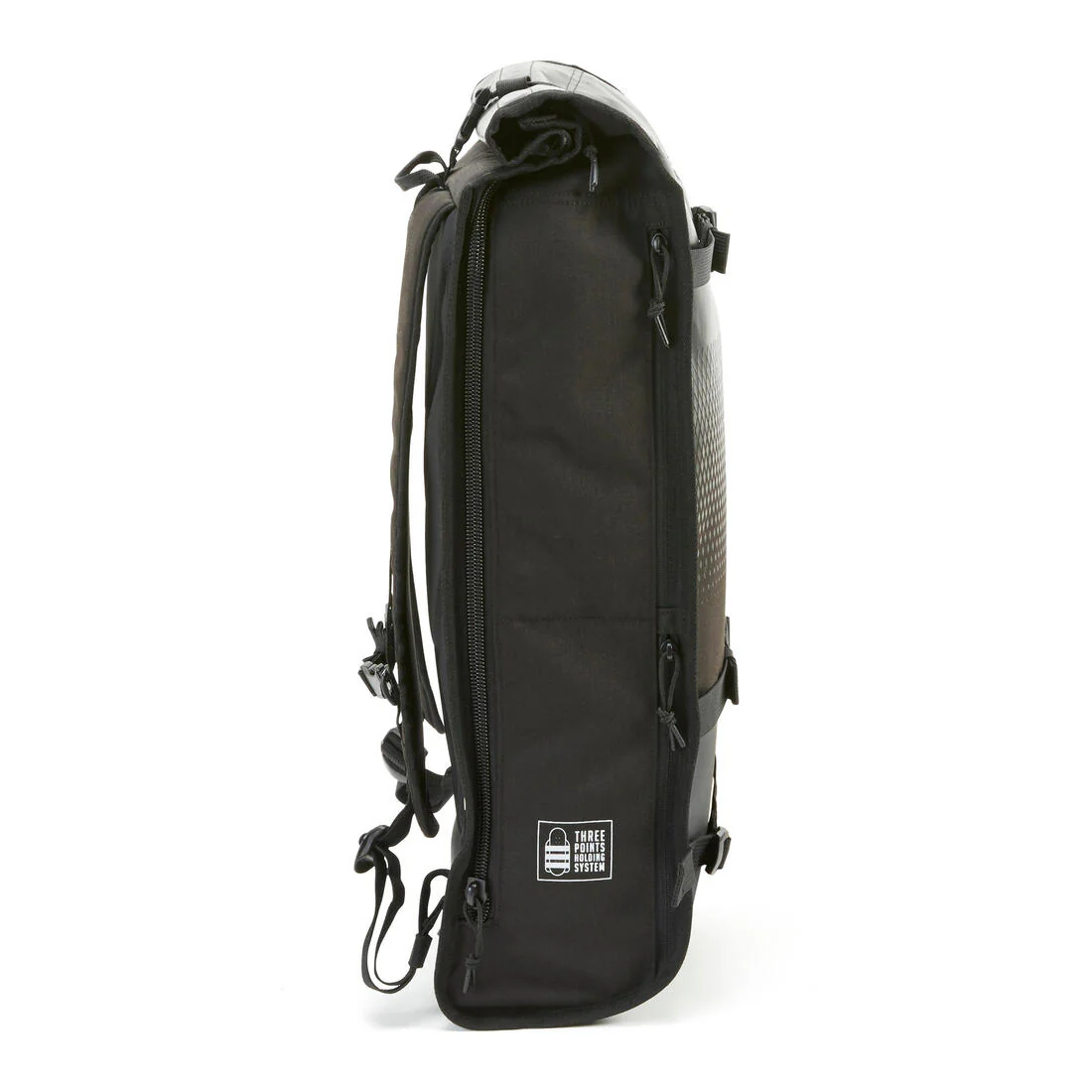 Skateboarding Backpack BG500 Rolltop 25L - Black - Image 4