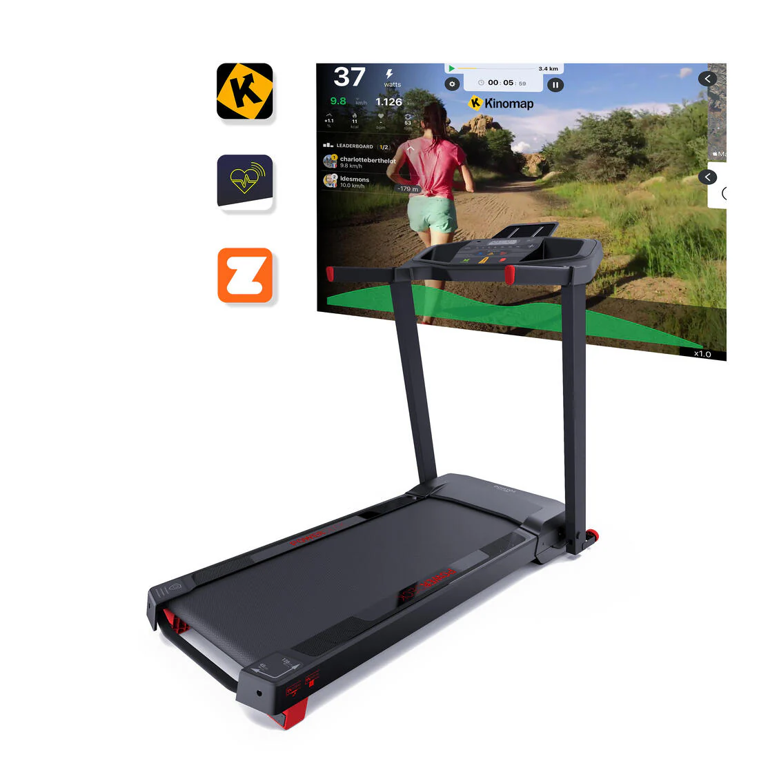 Smart Compact Treadmill RUN100e-A, 14 km/h, 45⨯120 cm - Image 8